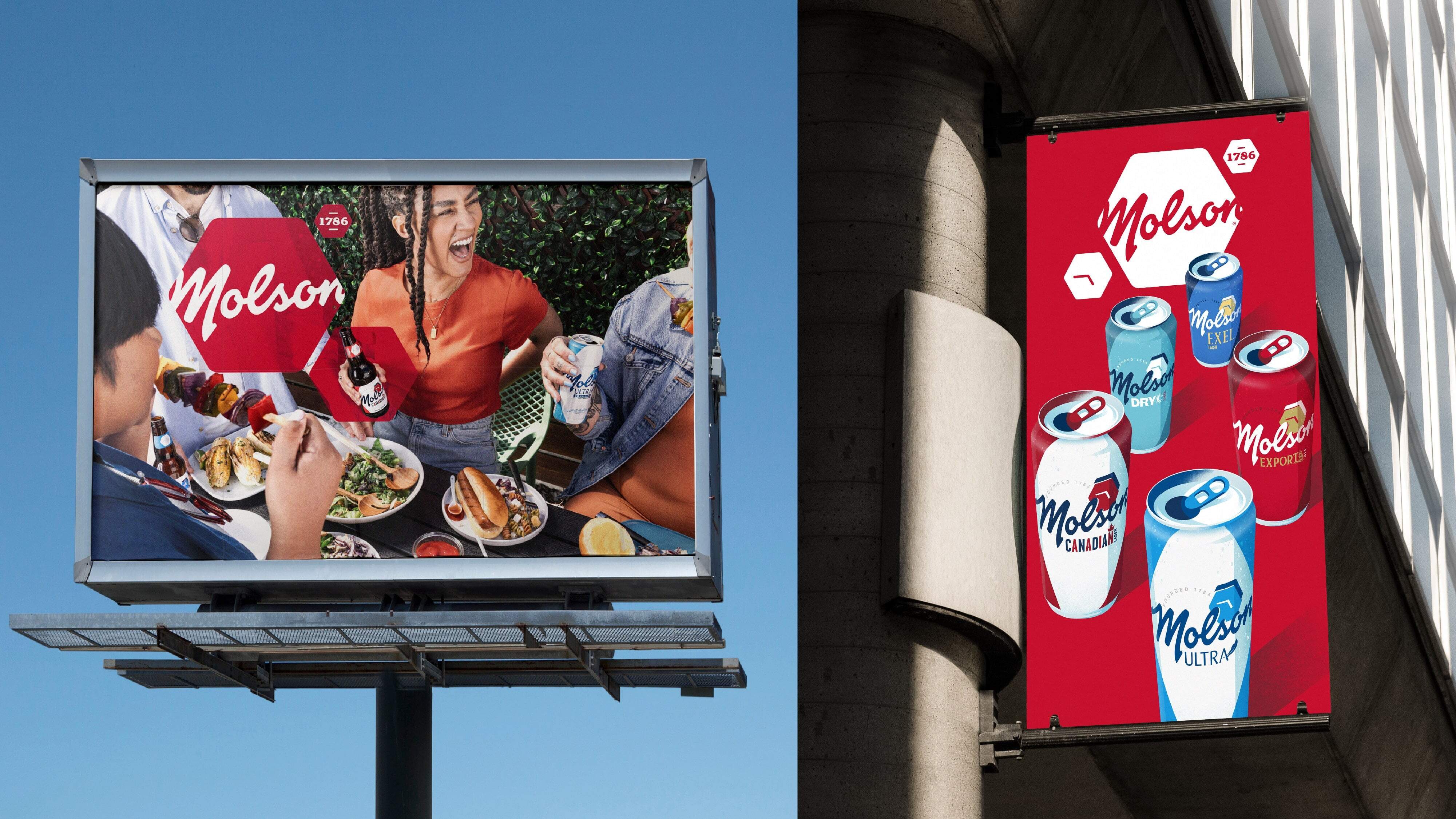 加拿大啤酒Molson品牌形象改造設(shè)計(jì),標(biāo)志性六邊形占據(jù)視覺(jué)中心位置 加拿大啤酒Molson品牌形象改造設(shè)計(jì),標(biāo)志性六邊形占據(jù)視覺(jué)中心位置