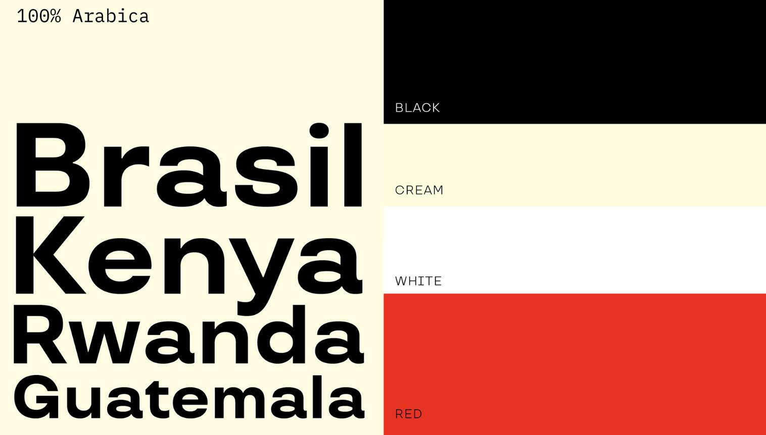 ziarno咖啡品牌設(shè)計-配色及字體 ziarno咖啡品牌設(shè)計-配色及字體