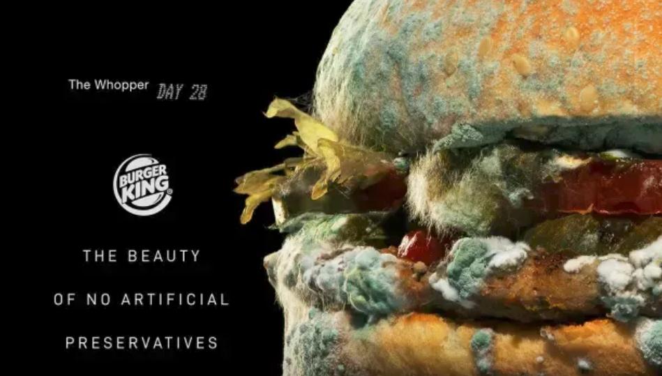 漢堡王“發(fā)霉的皇堡”廣告 漢堡王“發(fā)霉的皇堡”廣告