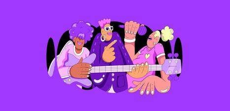 Deezer音樂平臺app品牌logo設計vi視覺形象識別設計，跳動的心臟