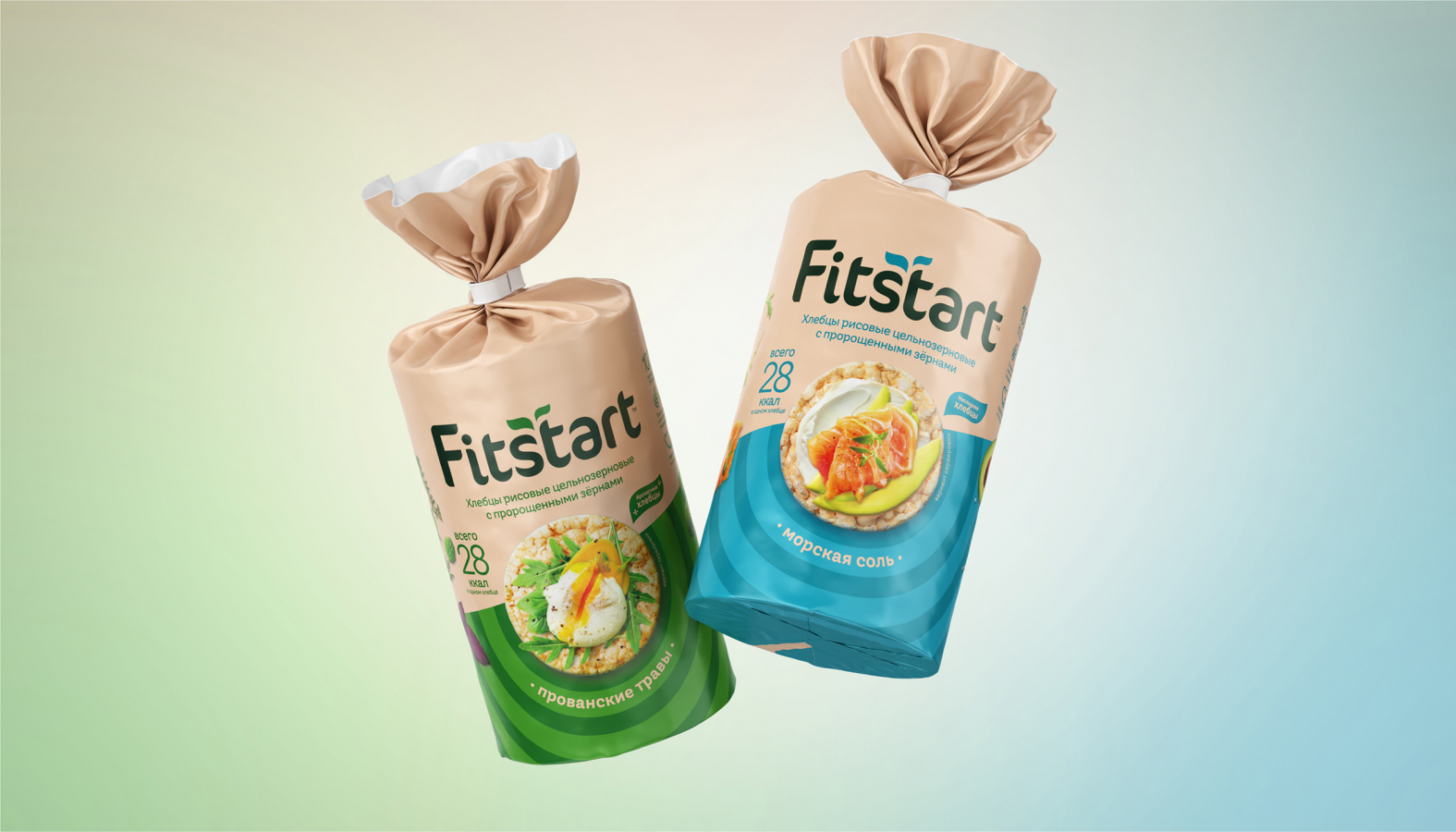 Fitstart 袋裝面包更新包裝設(shè)計(jì)與logo，融合自然+同心半圓圈識(shí)別設(shè)計(jì)