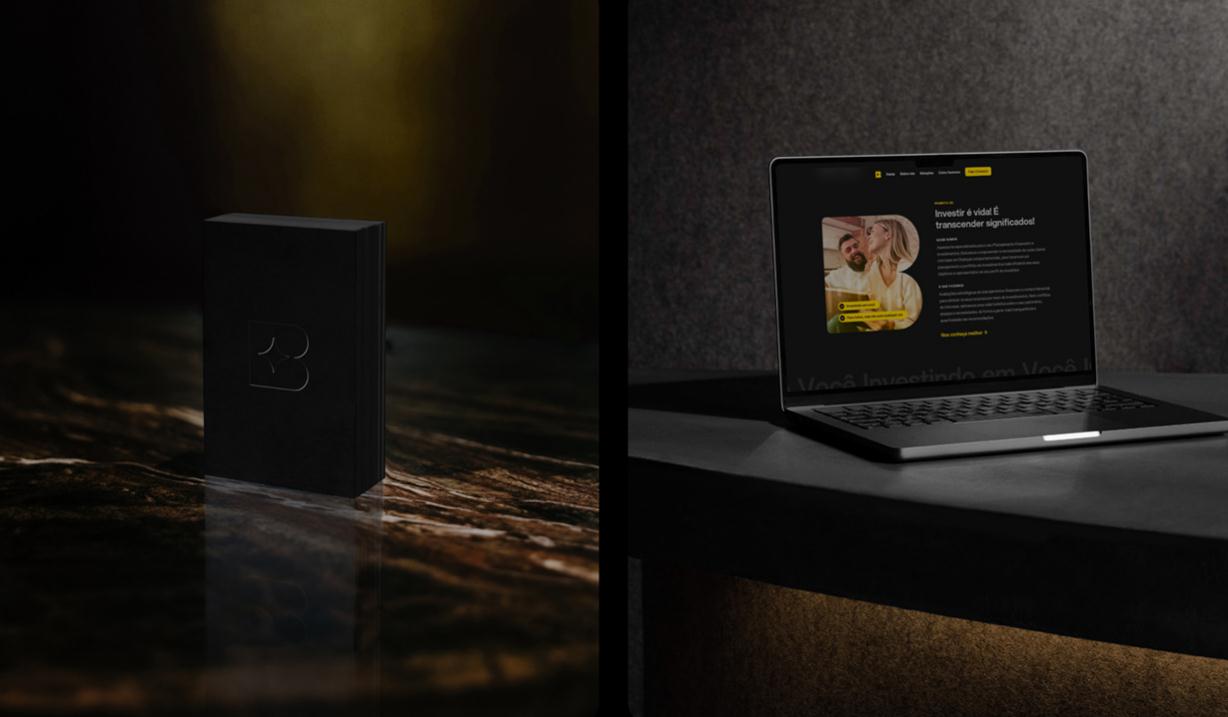 Black Wallet 財(cái)務(wù)規(guī)劃和投資咨詢金融公司vi設(shè)計(jì)企業(yè)形象設(shè)計(jì)，黃色B字母+星元素