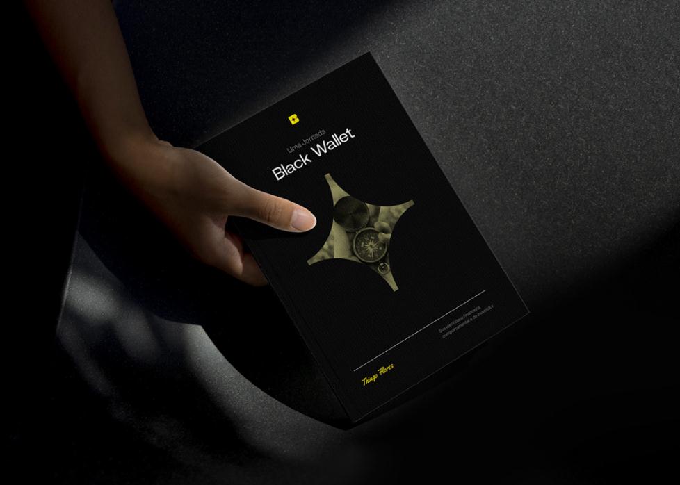 Black Wallet 財(cái)務(wù)規(guī)劃和投資咨詢金融公司vi設(shè)計(jì)企業(yè)形象設(shè)計(jì)，黃色B字母+星元素