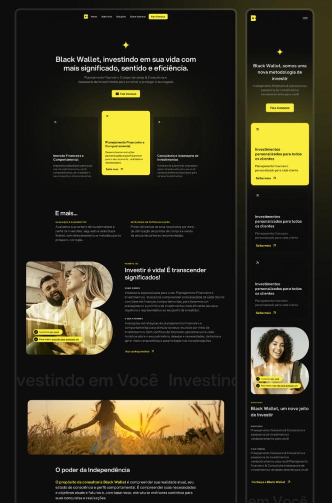 Black Wallet 財(cái)務(wù)規(guī)劃和投資咨詢金融公司vi設(shè)計(jì)企業(yè)形象設(shè)計(jì)，黃色B字母+星元素