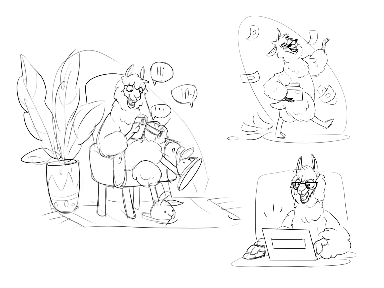 Lagerby 線上商城駱駝吉祥物設(shè)計創(chuàng)造過程，表情動作尤為亮眼