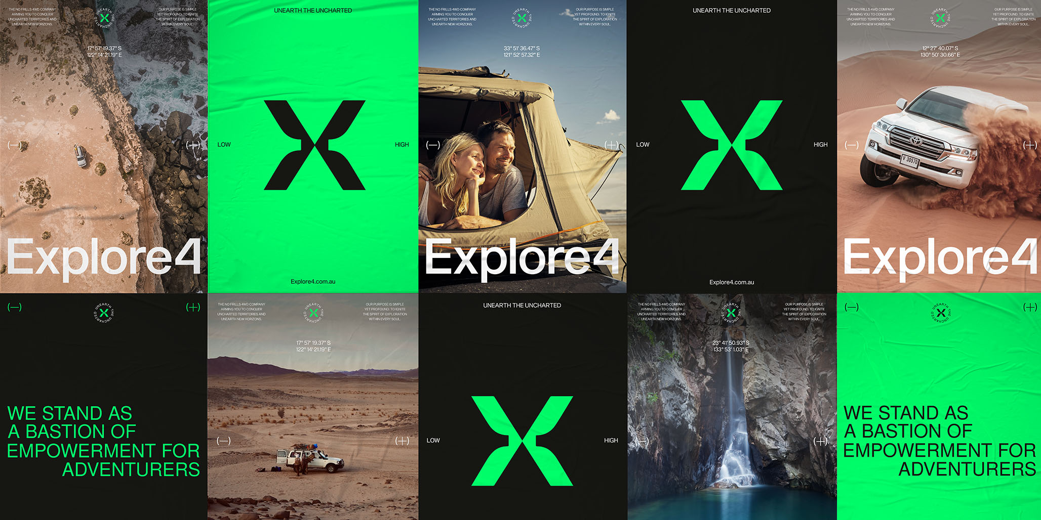 Explore4 四輪驅(qū)動(dòng)探險(xiǎn)車輛租賃公司品牌創(chuàng)建與品牌形象設(shè)計(jì)