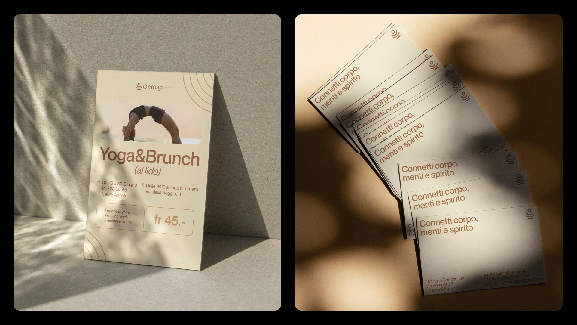 OmYoga 健康與瑜伽品牌設(shè)計-logo&vi設(shè)計公司