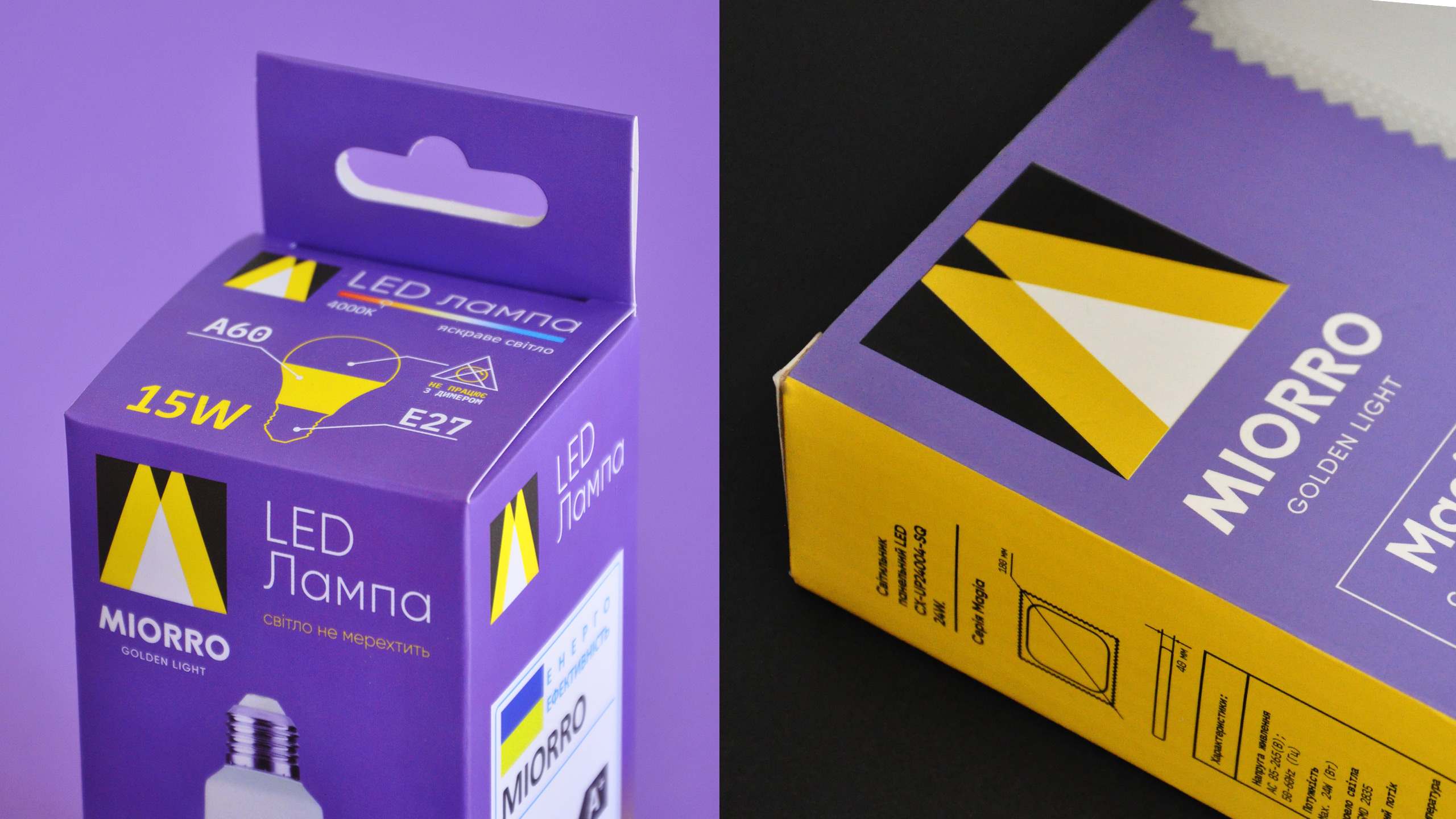 Miorro燈具燈泡照明品牌創(chuàng)建策劃與logo包裝設(shè)計，照亮市場的設(shè)計