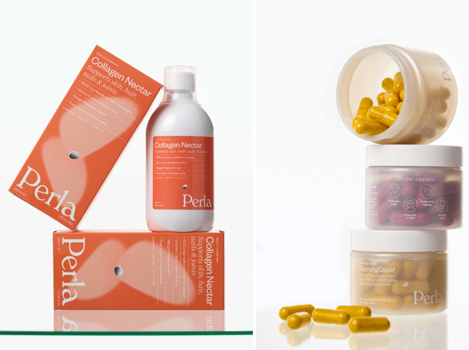 Perla美容保健品營(yíng)養(yǎng)補(bǔ)充劑包裝設(shè)計(jì),貝殼珍珠模糊下效果 Perla美容保健品營(yíng)養(yǎng)補(bǔ)充劑包裝設(shè)計(jì),貝殼珍珠模糊下效果