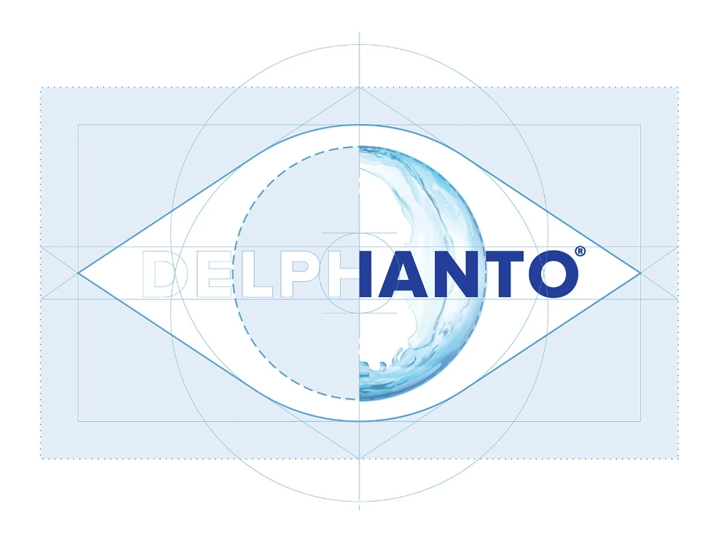 Delphanto眼睛視力健康眼藥膠囊藥品品牌logo設(shè)計(jì)，促進(jìn)自身淚液分泌