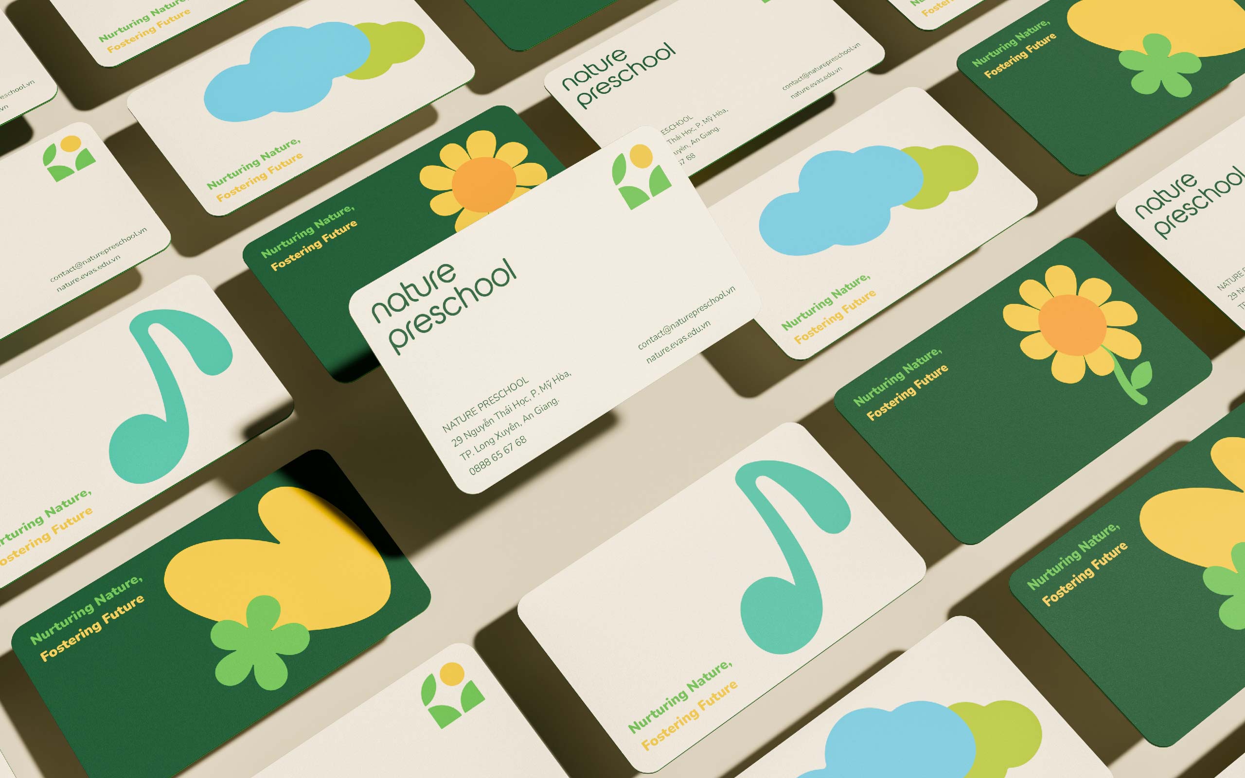 NaturePreschool 幼兒園品牌視覺形象vi設(shè)計“向日葵”元素 NaturePreschool 幼兒園品牌視覺形象vi設(shè)計“向日葵”元素