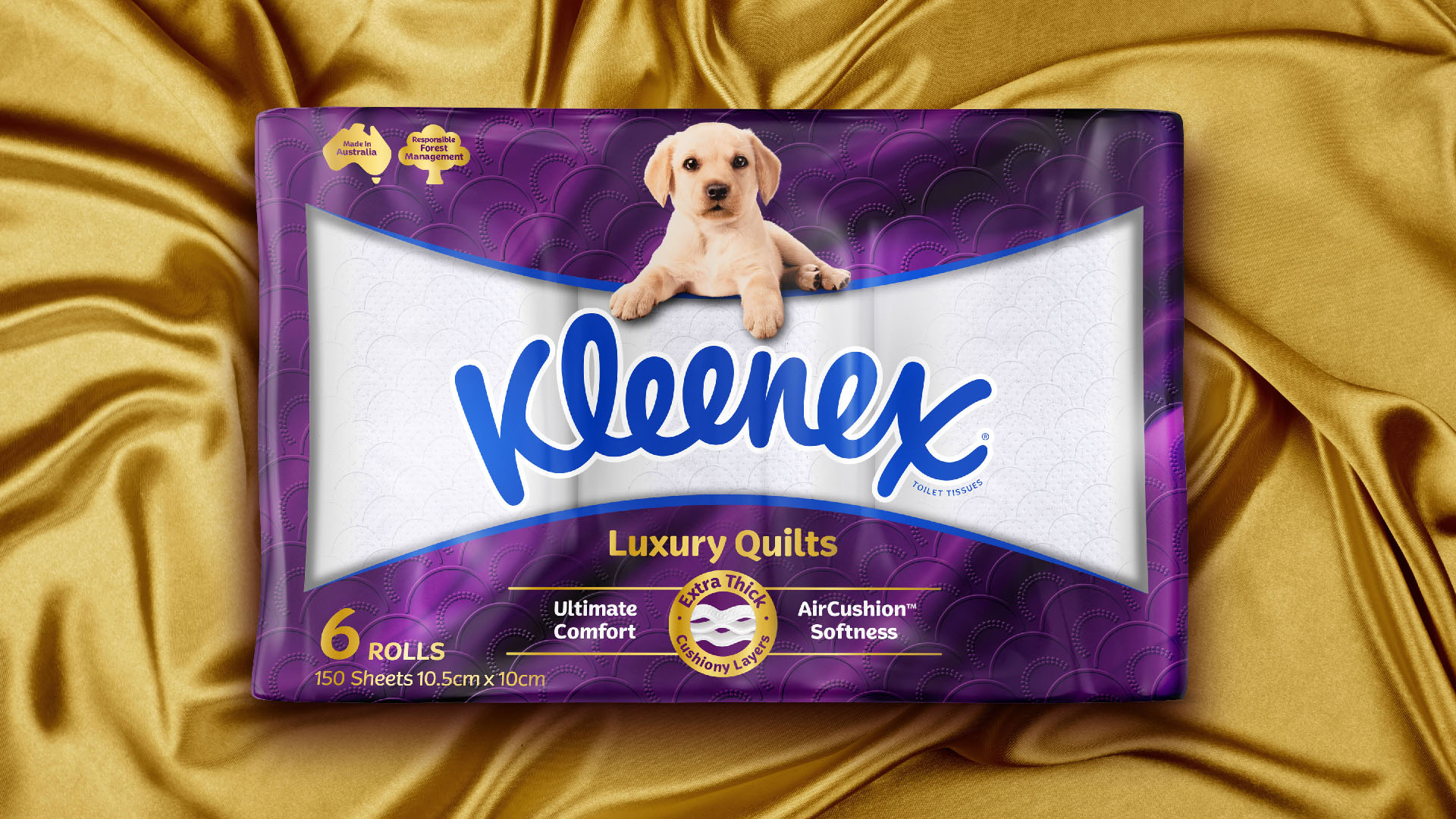 Kleenex 衛(wèi)生紙包裝設(shè)計拉布拉多小狗元素