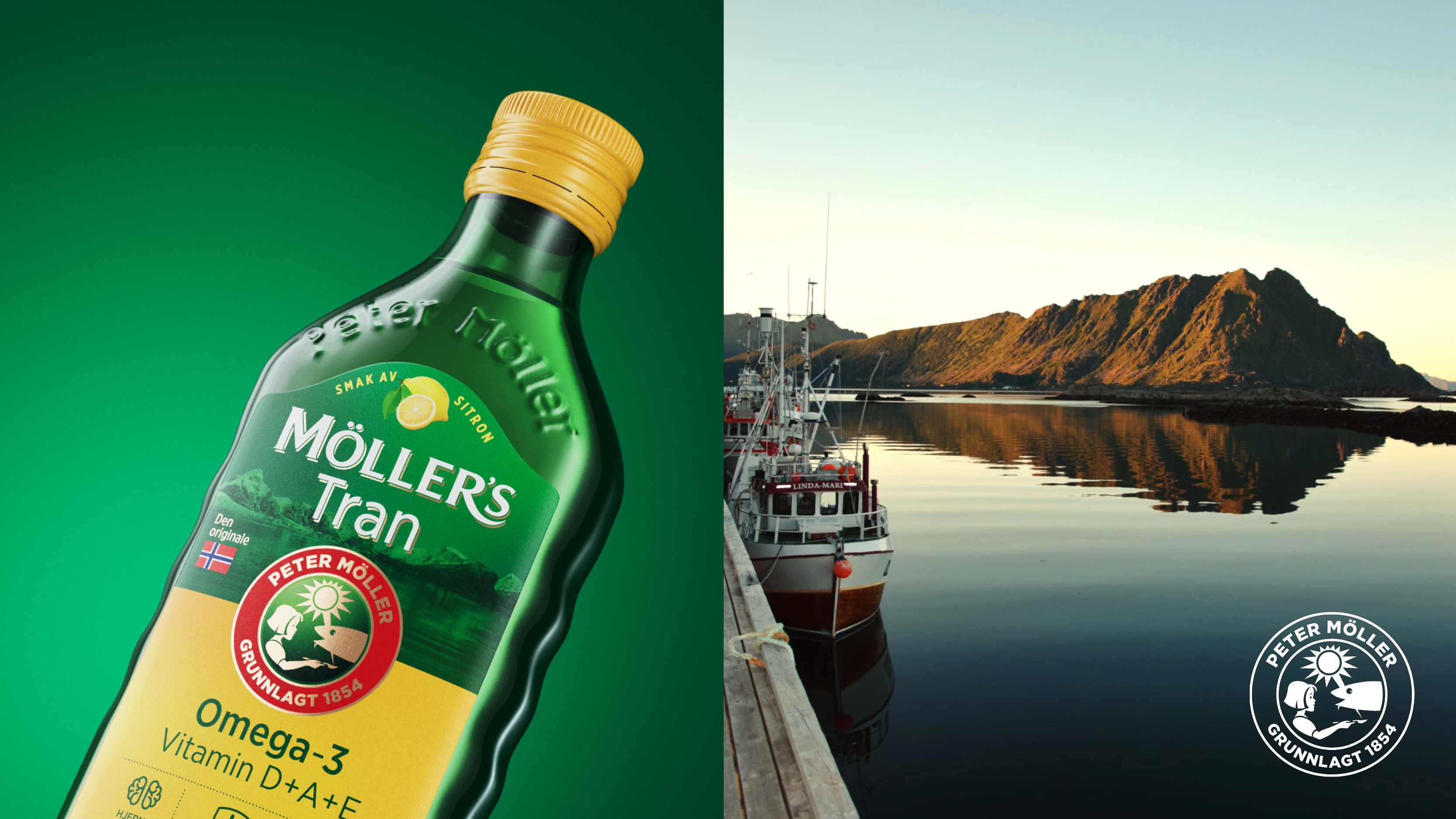 M?ller鱈魚肝油Omega-3保健品重新設計包裝，統(tǒng)一品牌風格，改變雜亂感覺