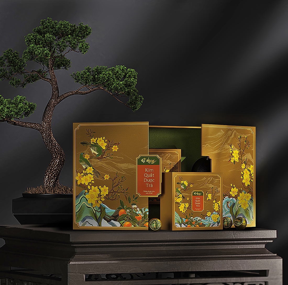 Mi Hyang“美香”小青柑金橘藥茶禮盒包裝設(shè)計。中式風格花鳥插畫 Mi Hyang“美香”小青柑金橘藥茶禮盒包裝設(shè)計。中式風格花鳥插畫