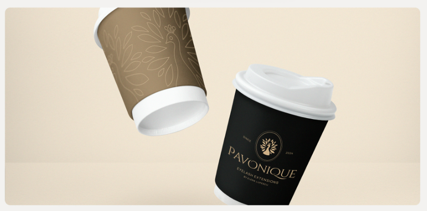 PAVONQUE繡眉睫毛醫(yī)療美容機構(gòu)孔雀logo設計品牌形象vi設計