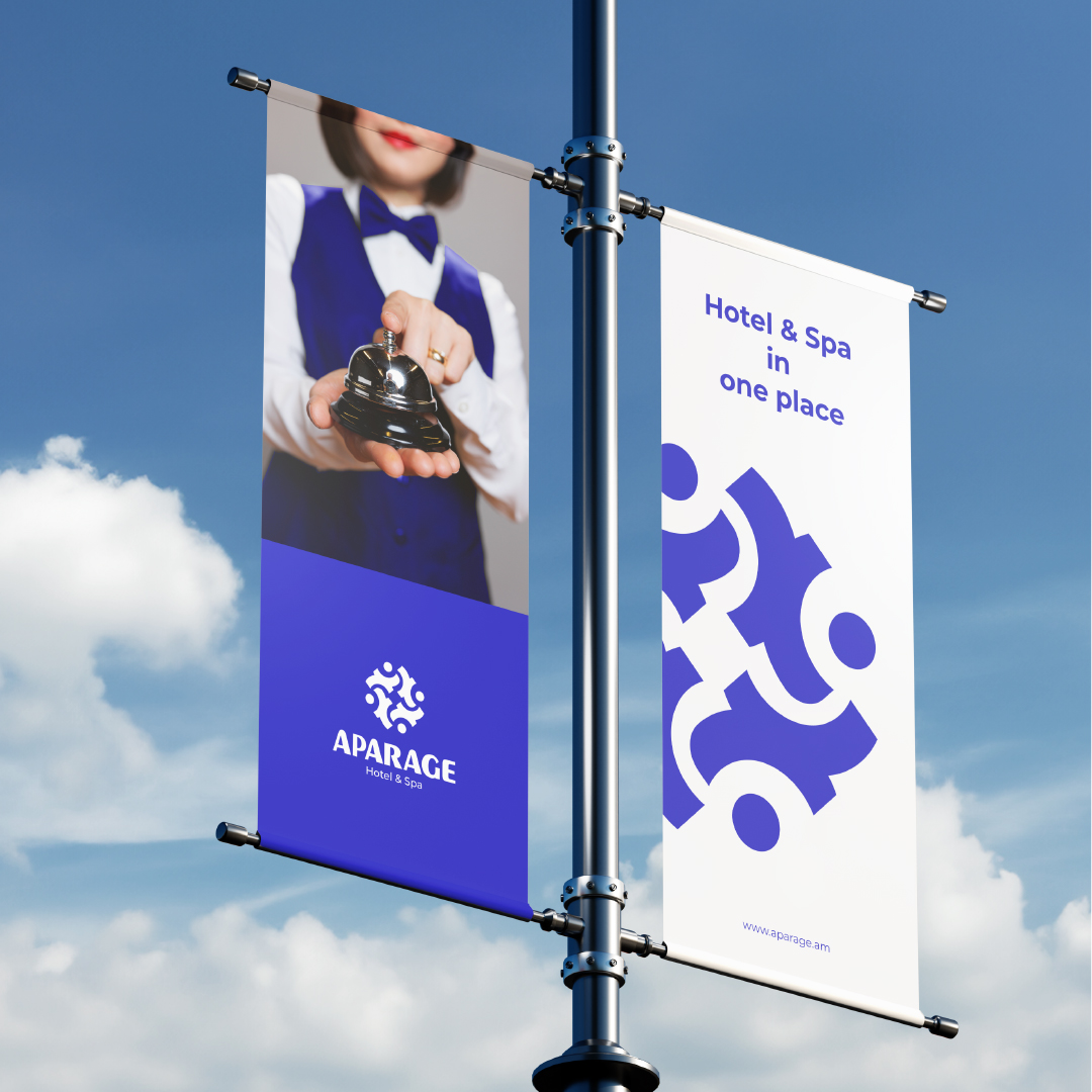 Aparage spa酒店logo設(shè)計vi設(shè)計，活力人形元素