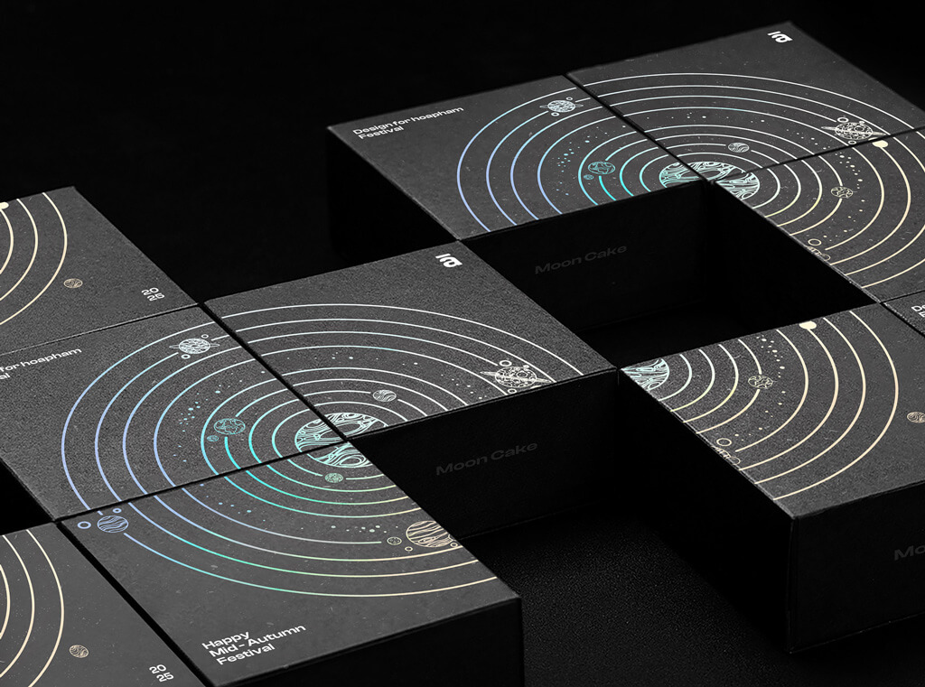 以元素宇宙為靈感的中秋月餅禮盒包裝設(shè)計(jì)