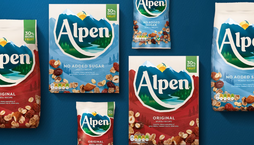 Alpen早餐谷物麥片打造新品牌與logo設(shè)計包裝設(shè)計,阿爾卑斯山插畫元素 Alpen早餐谷物麥片打造新品牌與logo設(shè)計包裝設(shè)計,阿爾卑斯山插畫元素
