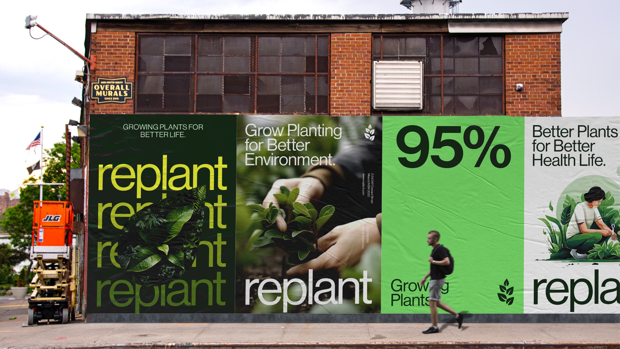 Replant 有機再生農(nóng)業(yè)技術(shù)品牌形象logo設(shè)計vi設(shè)計“自然葉子”