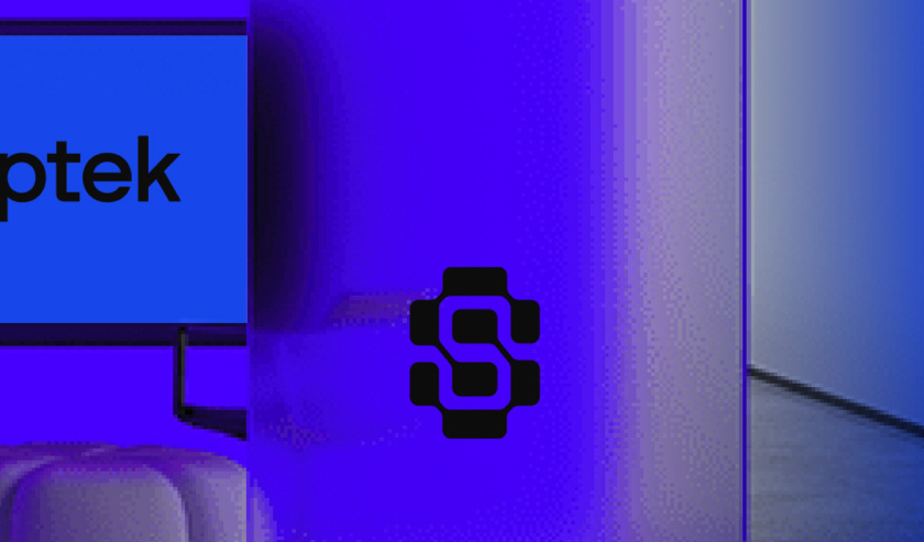 Snaptek 人工智能尖端科技品牌S字母logo設(shè)計(jì)vi設(shè)計(jì)，藍(lán)色科技風(fēng)