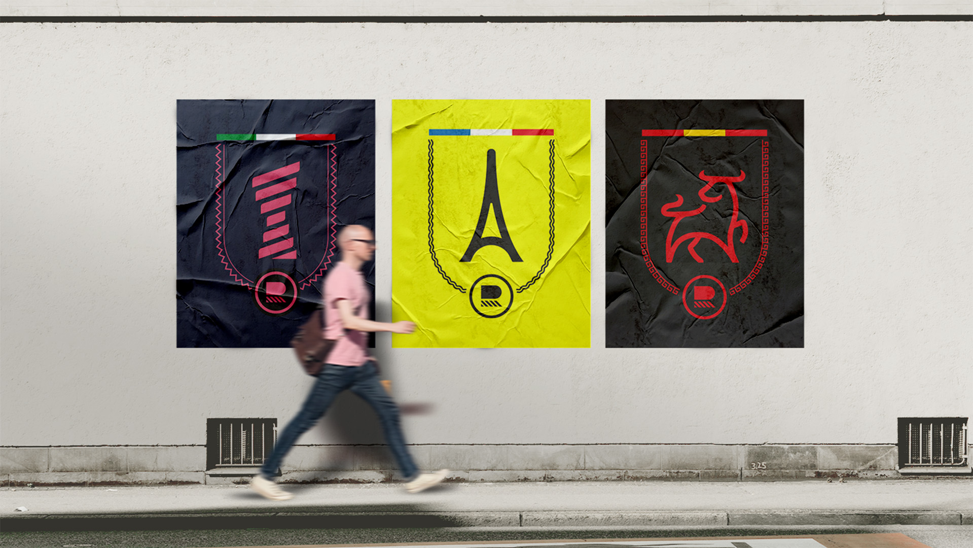 “Richard Carapaz 自行車專業(yè)體育運動員個人專業(yè)品牌設計，R字母logo