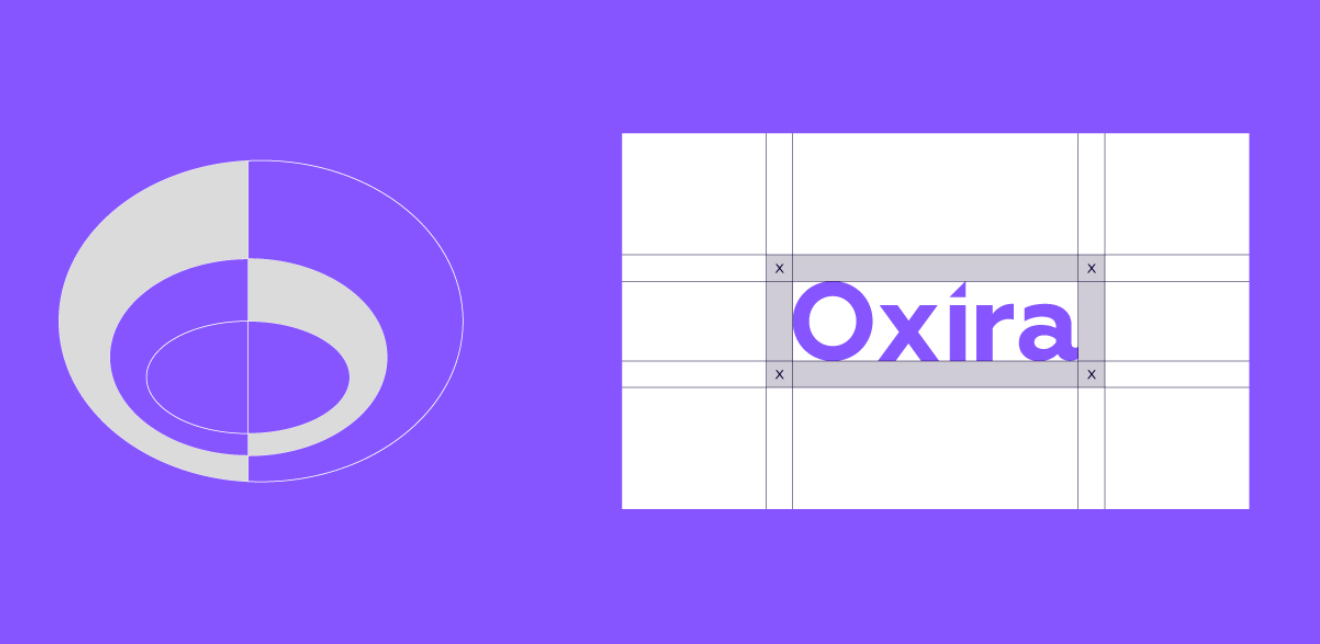 Oxira 人工智能未來科技品牌logo設計，現(xiàn)代極簡主義與科技前沿美學