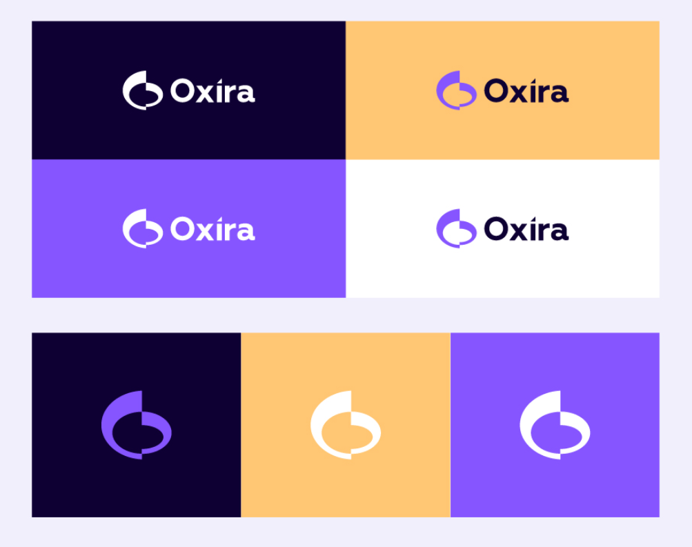 Oxira 人工智能未來科技品牌logo設計vi設計，現(xiàn)代極簡主義與科技前沿美學