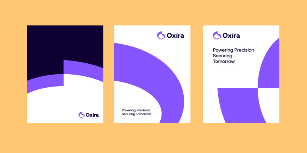 Oxira 人工智能未來科技品牌logo設計vi設計，現(xiàn)代極簡主義與科技前沿美學
