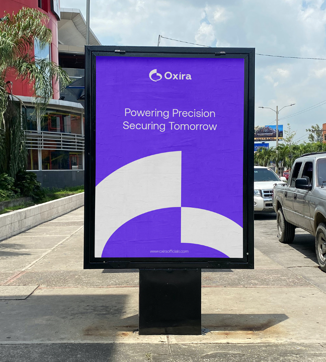 Oxira 人工智能未來科技品牌logo設計vi設計，現(xiàn)代極簡主義與科技前沿美學