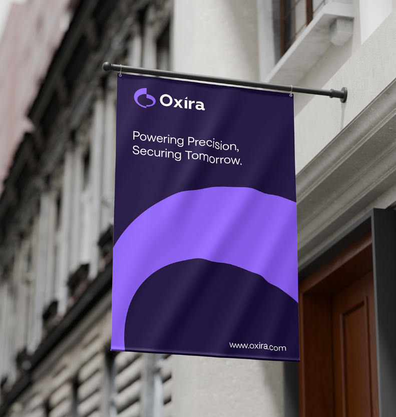 Oxira 人工智能未來科技品牌logo設計vi設計，現(xiàn)代極簡主義與科技前沿美學