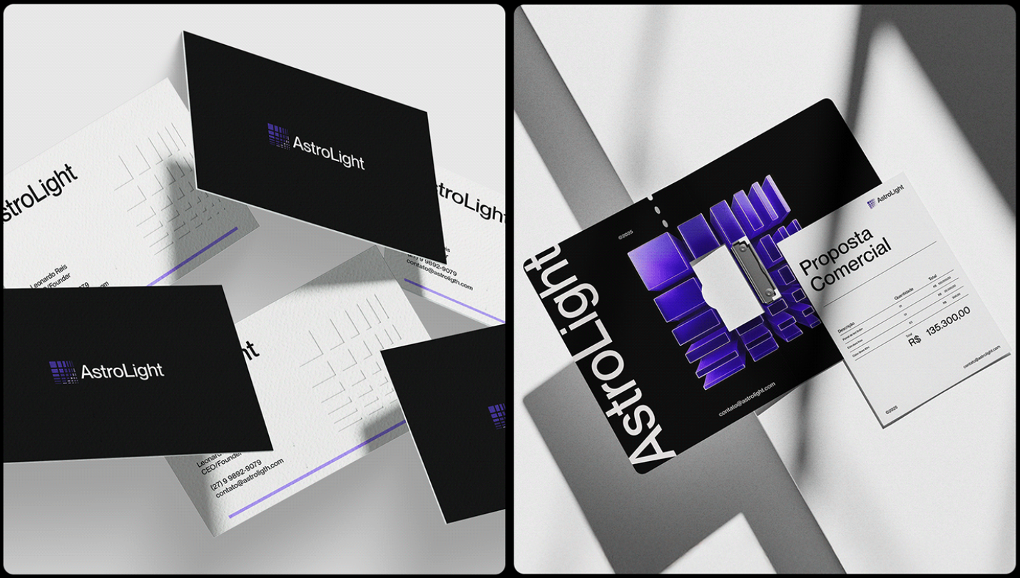 AstroLight LED照明品牌形象設(shè)計(jì)logo設(shè)計(jì)靈感源自數(shù)字LED像素 AstroLight LED照明品牌形象設(shè)計(jì)logo設(shè)計(jì)靈感源自數(shù)字LED像素