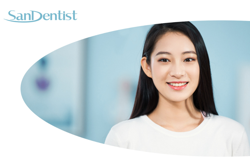 SanDentist 美容牙科品牌形象vi設計，清新風格突出安全與美麗