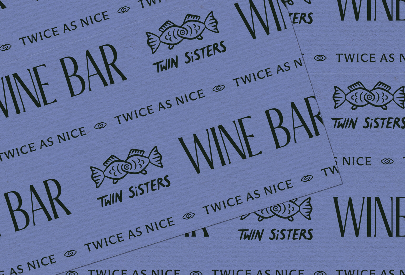 Twin Sisters 酒吧雙魚logo設(shè)計(jì)品牌視覺形象設(shè)計(jì)