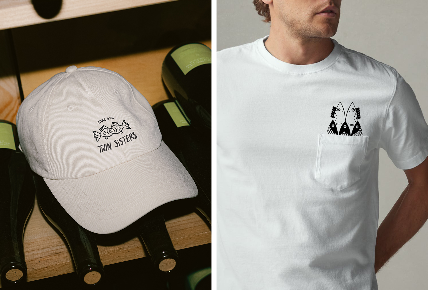 Twin Sisters 酒吧雙魚logo設(shè)計(jì)品牌視覺形象設(shè)計(jì)