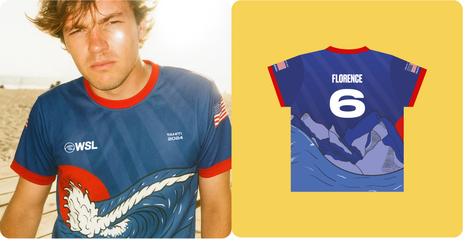 世界沖浪聯(lián)盟Teahupo''''''''o 2024 年WSL奧運服裝品牌視覺設(shè)計-上海品牌設(shè)計公司