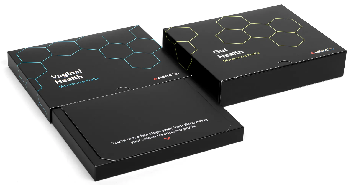 SALIENT BIO 腸道微生物組和陰道微生物組測試試劑包裝盒設(shè)計 SALIENT BIO 腸道微生物組和陰道微生物組測試試劑包裝盒設(shè)計