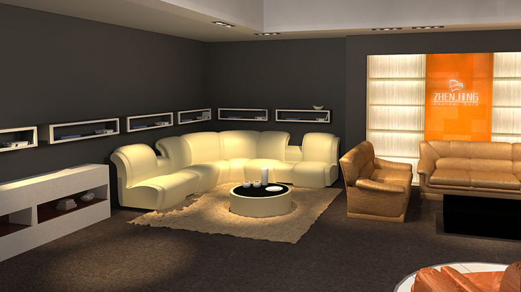 振靜沙發(fā)展會展臺設(shè)計搭建