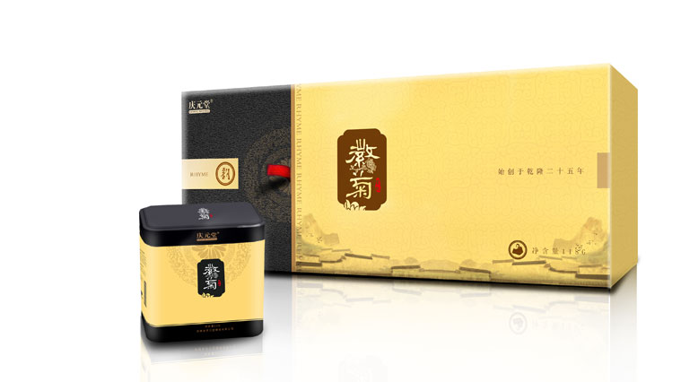 7慶元堂菊花茶茶葉包裝設(shè)計(jì)-上海品牌包裝設(shè)計(jì)公司