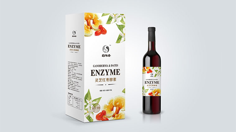 蜀陳香水果酵素禮盒紅酒裝包裝設計-上海保健品包裝設計公司