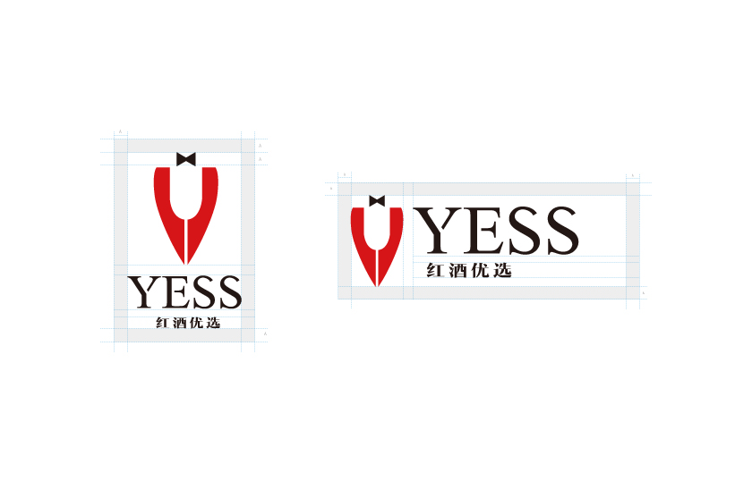 YESS紅酒優(yōu)選商標LOGO設計