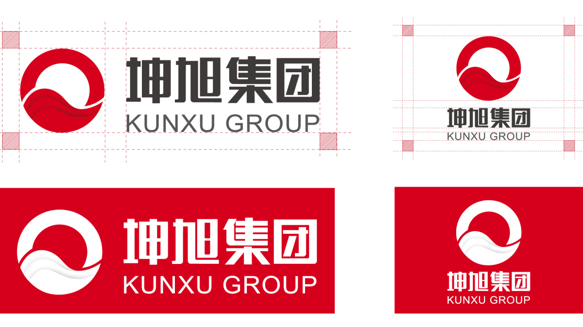 坤旭集團(tuán)企業(yè)文化MI策劃建設(shè)與公司llogo設(shè)計(jì)vi設(shè)計(jì)，濃濃中國風(fēng)