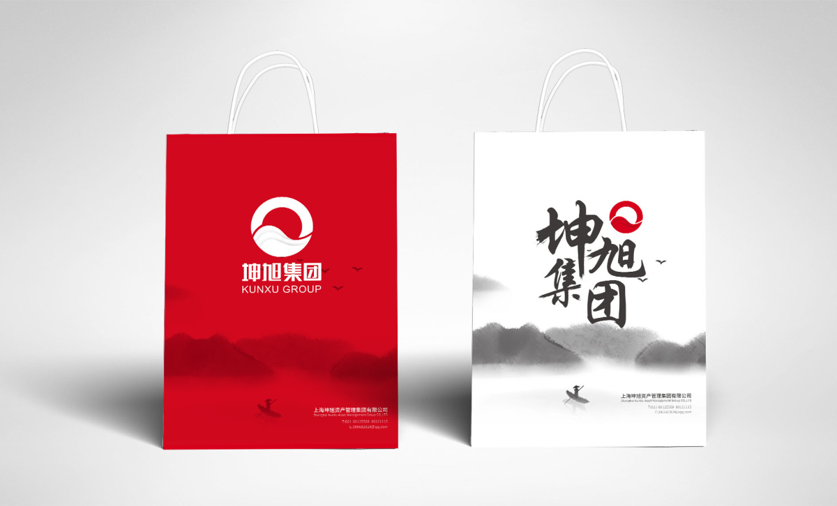 坤旭集團(tuán)企業(yè)文化MI策劃建設(shè)與公司llogo設(shè)計(jì)vi設(shè)計(jì)，濃濃中國風(fēng)