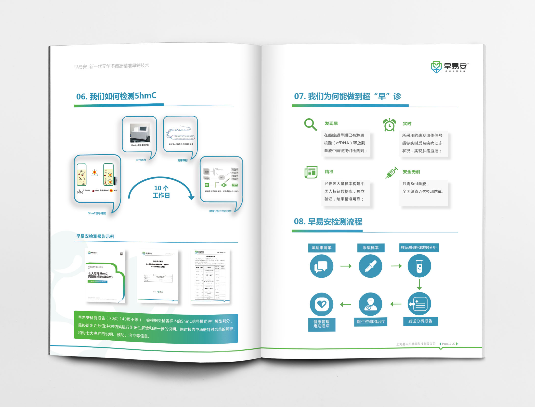 早易安癌癥早篩檢測項(xiàng)目醫(yī)療宣傳手冊設(shè)計