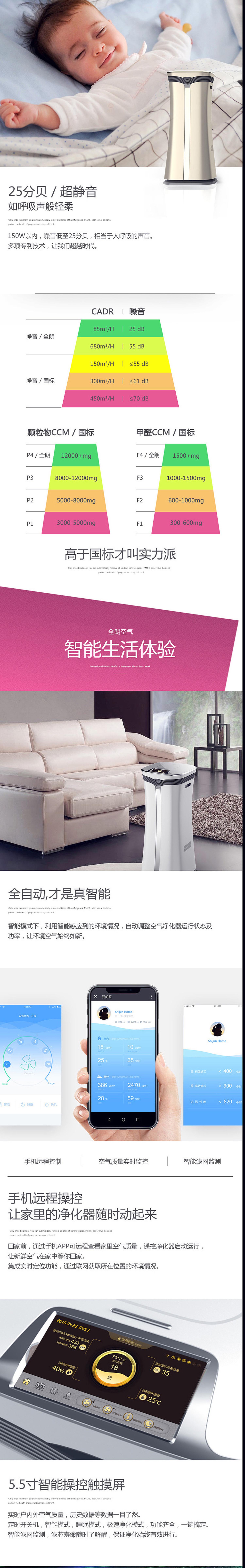 全朗凈化器電商網(wǎng)頁(yè)設(shè)計(jì)